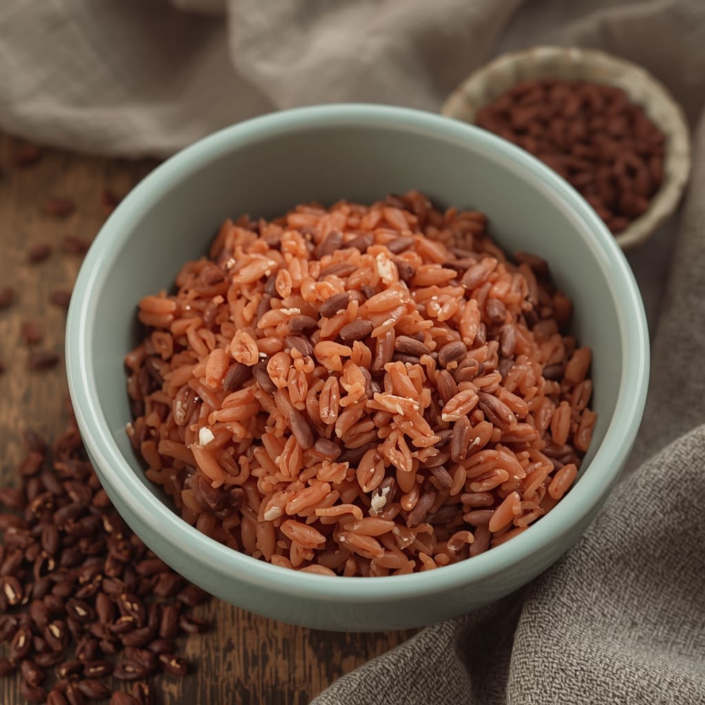 Nasi Merah di Warteg Warmo Tebet